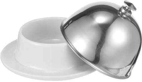 YARNOW Keramische Butterdose Mit Deckel Multifunktionale Servierschale Für Butter Saucen Gewürze Und Desserts Spülmaschinengeeignet Und Elegantes Design Für Haushalt Küche