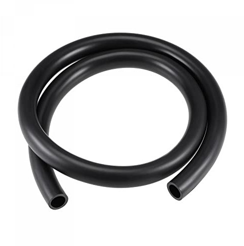 sourcing map 15mm x 20mm 10ft Black Rubber Lubricant Tubing Oil Resistant Plastic Tubing for Oil Hose, Water Tube