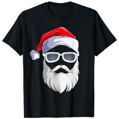 Weihnachtsmann Nikolaus Cool Weihnachtsshirt Christmas Santa Kurzarm T-Shirt