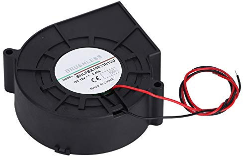 Akozon Ventilatore Centrifugo 220v, Soffiatore a Turbina a Doppia Sfera per Gonfiabili Apparecchiature di Riscaldamento da Campeggio Barbecue 12V 2.4A Gonfiabile Ventola di