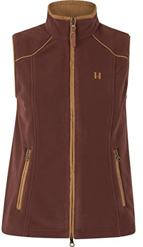 Härkila | Sandhem 200 Damen Weste | Funktionale Jagd- und Outdoor-Weste aus Polartec-Fleece | Windabweisend, Atmungsaktiv & Leicht | Skandinavische Qualität für Damen | Burgundy, Größe L
