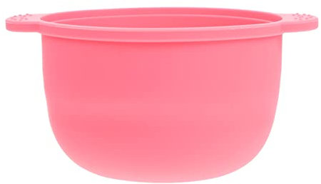 minkissy Heat-Resistant Silicone Wax Melting Bowl for Hair Removal Wax Container Accessory Pink Safe for Home and Salon Use Capacity for Waxing