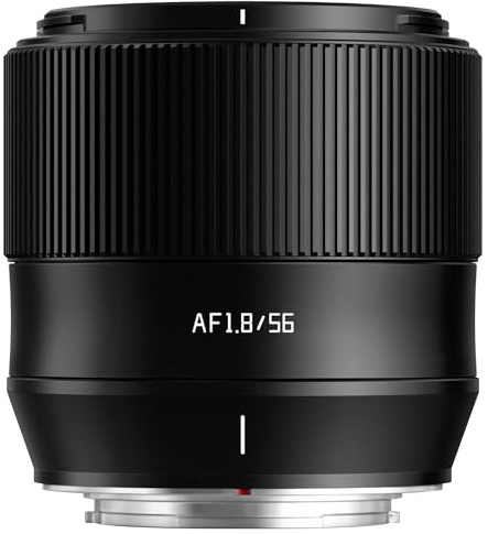 TTArtisan AF 56mm F1.8 XF Objectif pour appareils Photo Fuji X Mount Auto Focus APS-C Frame X-A1 X-A10 X-M1 X-T1 X-T10 X-T100 X-PR01 X-PR03 X-E1 X-E2S XS10 X-H1 X-H2S et Plus. (Noir)