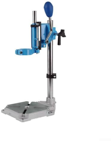 Soporte de taladro duradero con base de hierro fundido, rotación de 90 grados, portabrocas de abrazadera ajustable, perfecto para proyectos de perforación resistentes