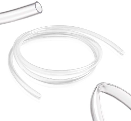 MytaYt 2 Mètre Transparent Tuyau PVC Tube Flexible de Pression Plastique Tuyau d'Aquarium pour le Transport de Liquide et de Gaz (10 mm x 8 mm)