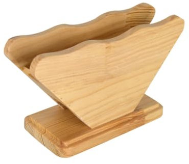 Garneck Kaffeefilterhalter Filterpapierhalter Kaffeefilterständer Holz-papierspender Papierfilterhalter Für Kaffee Tischhalter Mit Sektordesign Für Flache Kegel Und