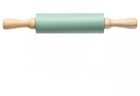 Rouleau De Cuisine Rouleau à pâtisserie en silicone for usage domestique (Color : Green, Size : 38cm)
