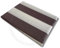 Tenda Sole Strisce Esterno Balcone Terrazzo Veranda Gazebo Portico con Anelli e Ganci per Applicazione, Resistente e Lavabile, 100% Poliestere Durevole, Tinta Righe (Marrone_bianco, 145x250)