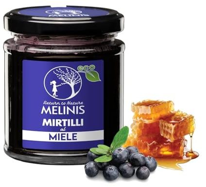 Mirtilli Selvatici in Miele di Acacia – Dolcezza Naturale Ricca di Antiossidanti – Spalmabile Bio per Pane, Dessert, Snack - Melinis
