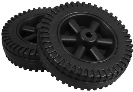 Gatuida 2pcs BBQ Wheels Replacement Kit for Grill Cart Wheels for Cooler Cart Trolley Use