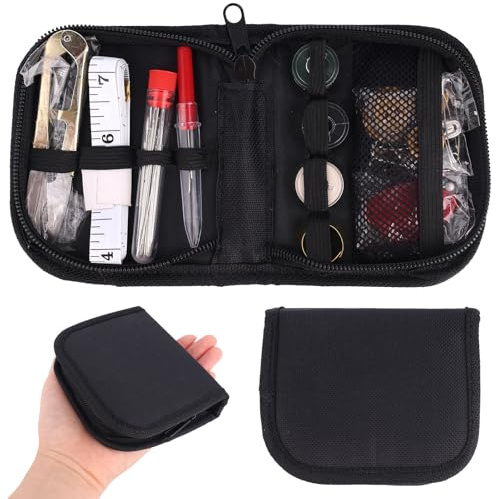 Trousse de Couture Militaire, Petite Trousse de Survie Militaire Robuste Outils Réparation d'Aiguilles Fil Portables Convient à Une Utilisation Intérieure Extérieure Terrain Cas d'Urgence