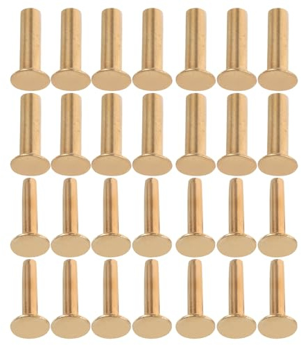 ROMISBABA Réparations DIY Faciles pour Manche de Couteau en Cuivre de Fixation Assemblage Solide et Solide 14 Paires de Rivets pour Outils Cuisine