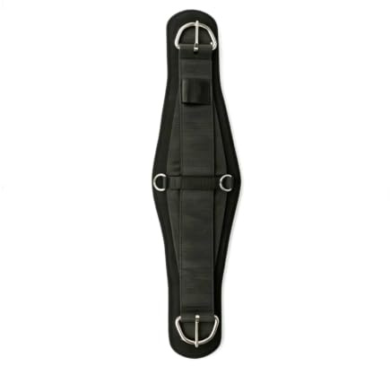 LRXFPIYF Western Sattelgurt Pferd Reitgurt Sattelriemen Bauchgurt Anatomisch Geformt für Gleichmäßige Druckverteilung Und Sattelsicherheit Weiche Polsterung, Array, Schwarz, 34 Zoll-86cm