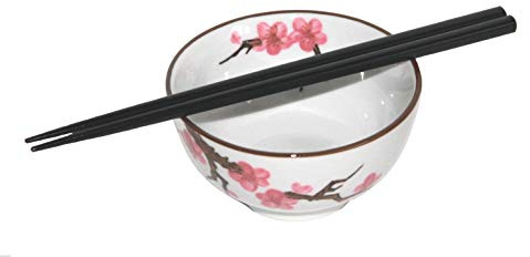 AAF Nommel – Reisschale Teeschale Sakura – Kirschblüte klein ø 11 cm mit Essstäbchen Nr. 771