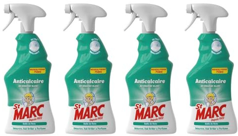 St Marc - Pistola anticalcare all'aceto bianco, 500 ml – Set di 4