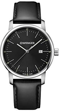 Wenger Unisex ErwachseneArmbanduhr Analog Quarz Leder 01.1741.110