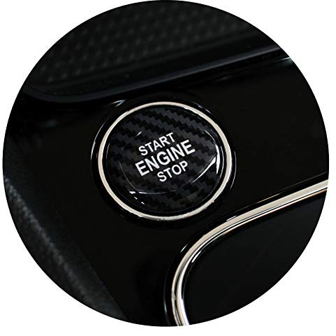 Gel Emblema Start Stop Botón Protectora Pegatinas Keyless Go Carbono Cover Tapa Cubierta