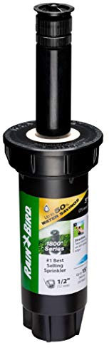 Rain Bird 1803APPRS Aspersor emergente Profesional PRS regulador de presión, Negro