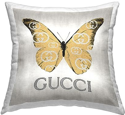 Stupell Industries Glam Fashion Butterfly Design by Madeline Blake Throw Pillow