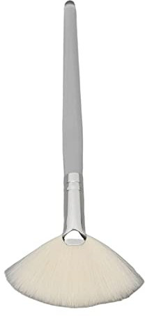 Pinceaux faciaux, pinceaux à masque éventail, applicateur doux pour le visage, manche transparent, pinceau plat cosmétique pour salon de beauté, taille L