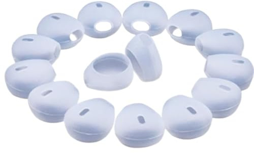 INF 10 Paires d'embouts de Rechange en Silicone pour écouteurs de 15 à 16 mm, tels Que iPhone 6/6 Plus, iPhone 5/5S, Coques de Casque Ultra Douces et légères