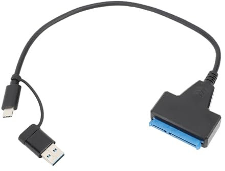 Câble Adaptateur USB 3.1 vers SATA de Type C/A, jusqu'à 10 Gbps USB 3.1 vers Disque Dur SATA 2,5 Pouces, Prise en Charge UASP, alimenté par USB pour Disque Dur/SSD 2,5 Pouces