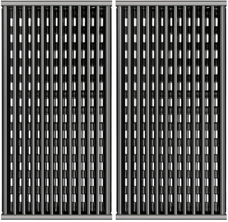 GFTIME Lot de 2 grilles de cuisson infrarouges 43,2 cm pour Charbroil Performance TRU infrarouge 2 brûleurs à gaz, porcelaine et acier - Pièces de rechange pour Charbroil 463633316, 463672016,