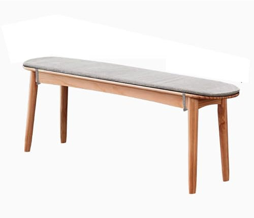 WXZXWXZX Sitzbank Esszimmer Holz Hocker Holzbank Küchenbank Eckbank Esszimmer Bank Flur Bettbank Essbank Garderobenbank Polsterbank Ottoman für Esszimmer Flur Garderobe(Wood Color,100cm(39in))
