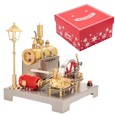 SE-02 - Modellino di motori a vapore, modello completo in metallo, con kit di caldaia per fai da te, regalo di Natale