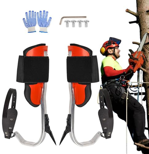 Eventerde Crampones de Escalada para Árboles | Equipo Portátil de Escalada | Kit de Arnés con Herramienta de Palma - Soporte para Palmera de Interior