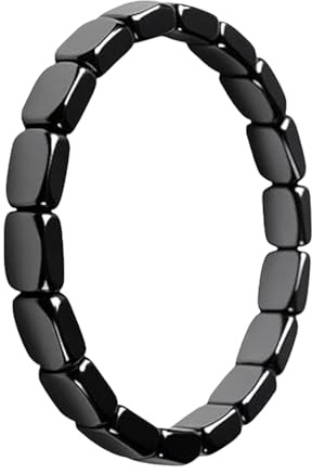 Genikeer Pulsera De Hematita Para Hombre | Recupera Tu Estilo Pulsera De Hematita Para Hombres | Joyería Masculina de para Look Casual Formal San Valentín Graduación Cumpleaños