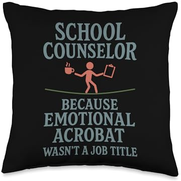 School Counselor Mental Health Guidance Therapy Support Throw Pillow