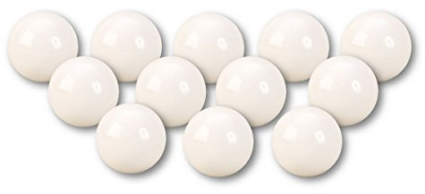 Geschenkestadl 12 x Dekokugel in Weiss Rosenkugel ca. Ø 4 cm Kugel Edelstahl Garten Weihnachten