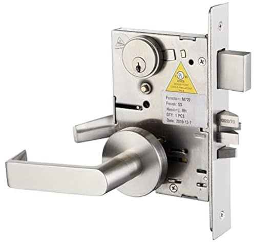 SUMBIN Commercial Heavy Duty Mortise Lock Handle Set for Entrance/Office Front Door F20