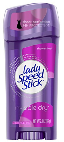 Lady Speed Stick Invisible Dry Antiperspirant Deodorant, Shower Fresh - 2.3 ounce