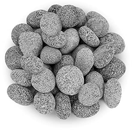 Stanbroil Trommelsteine Lavasteine für Innen- und Außenbereich, für Gasfeuerstellen und Kamine, 3,8 kg (2,5-5,1 cm)