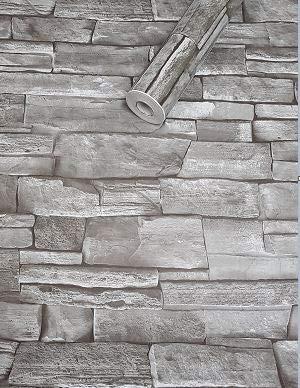 picturado 10 m x 45 cm Tapete Folie 3017 selbstklebend Steine grau