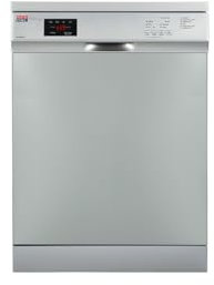 New Pol Lavavajillas 13 Cubiertos, 6 Programas, Inicio diferido, E, Aqua Zone, Display, 3a bandeja. Inox