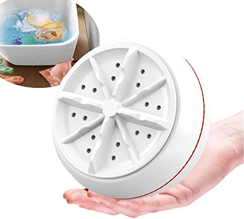 SRHIMEOS Mini Machine à Laver, Ménage Petite Machine à Laver Lave Linge, Mini-laveuse Turbo et Lave-Vaisselle avec Modes de Lavage pour la Campagne de Voyage en Famille Camping (Ordinary Model)