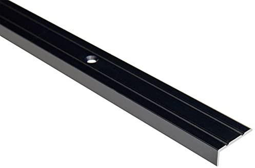 Effector Treppen Winkelprofil Alu 180 cm 25x10 mm Schwarz Profil | Winkelprofil, Robuste Ausführung, Stabile Konstruktion