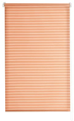 Estoralis | Robert | Modern Design Roller Blind | No Drilling Translucent Stripes | Orange | 60 x 195 cm (W/H) Fabric Size 57 x 190 cm | Blinds for Windows and Doors