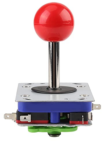 TOPINCN Klassischer Wettkampf Joystick mit Langem Griff, 2/4/8-Wege-Spiel, Kugel, -Gaming-Schrank-Zubehör
