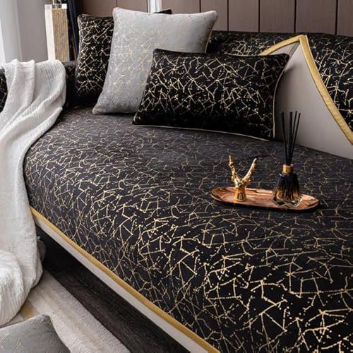 DYETEE Sofabezüge, luxuriös, Chenille, universell, rutschfest, Leder, Sofakissen, Möbelschutz, Wohnzimmer-Schonbezüge