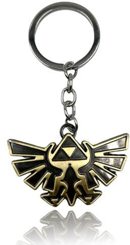 Ubephant Porte-Clés Zelda, La Clé en Forme de Triangule du Poids de Zelda, Mode Éclaire, pour Hommes et Fans