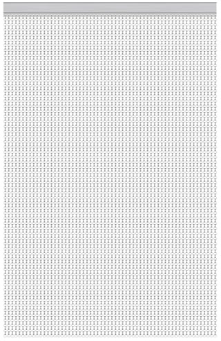 OGORI Aluminium Chain Curtain 90x210cm Metal Fly Screens Home Door Curtain Insect Bug Blinds for Doorways Decoration - Silver