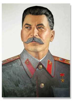 ZHJLUT Der große Führer Stalin Porträt Poster und Drucke Stalin Porträt Leinwand Wandkunst Retro Malerei für zu Hause Kunst Bild Dekor 50x70cmx1 Kein Rahmen