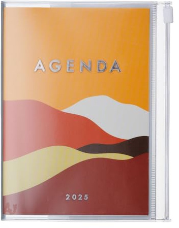 MARK'S 2024/2025 Taschenkalender A6 vertikal, Mountain, Orange: Von September 2024 bis Dezember 2025