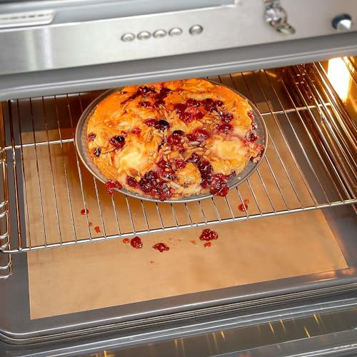 3 PAGEN Lámina de horno reutilizable para horno, lámina protectora resistente al calor y antiadherente, se puede cortar y apta para lavavajillas, 33 x 45 cm