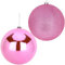 Christmas Concepts® Lot de 2 Boules de Noël de 200 mm – Design Brillant et pailleté – Boules de Noël géantes (Rose pâle)