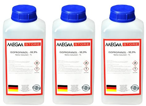 Isopropanol - Isopropylalkohol 99.9% | Entfetter Lösungsmittel 1L bis 20L | für Elektronik Haushalt Automobil optische Elemente Linsen